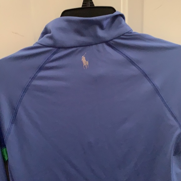 Polo RLX Jersey Mock Neck 1/4 Zip Colorblock Long Sleeves Golf Pullover - Picture 5 of 6